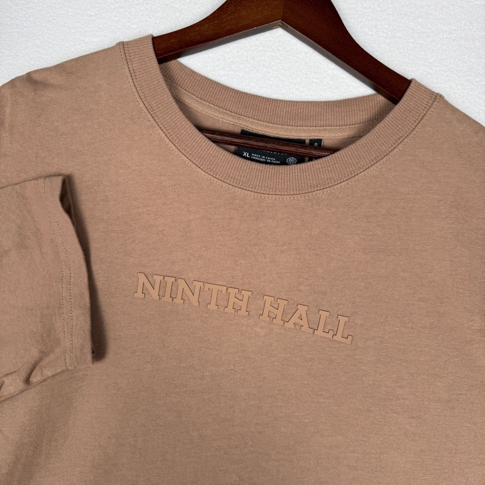 Ninth Hall Fundamentals Logo Chantrelle Long Sleeve‎ Oversized T-Shirt Mens XL
